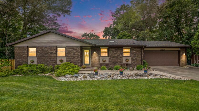 country home with lake frontage