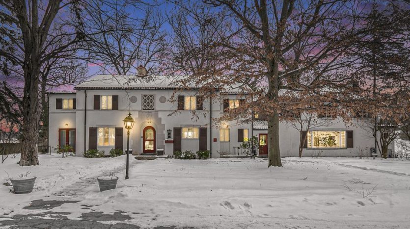 lakefront Spanish colonial home on Gull Lake