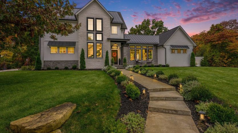 modern farmhouse retreat on 7 acres in Kalamazoo