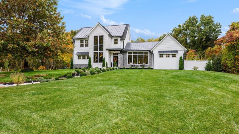 country real estate with luxury home on acreage